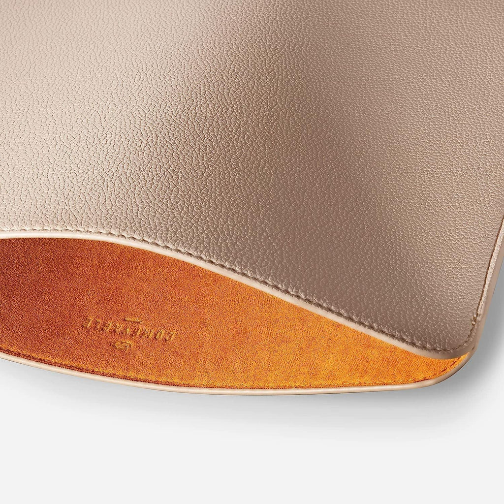 Comfyable Laptop Sleeve 15 Inch Precisely Compatible with MacBook Air 15" M5 M4 M3 M2 2026, Faux Leather Cover Case, Sand