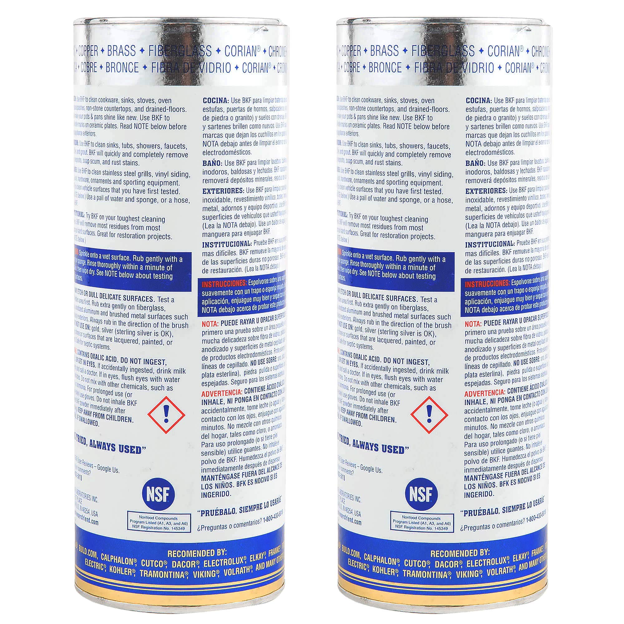 Barkeeper's Friend Powder Cleanser, 21 oz-2 pk