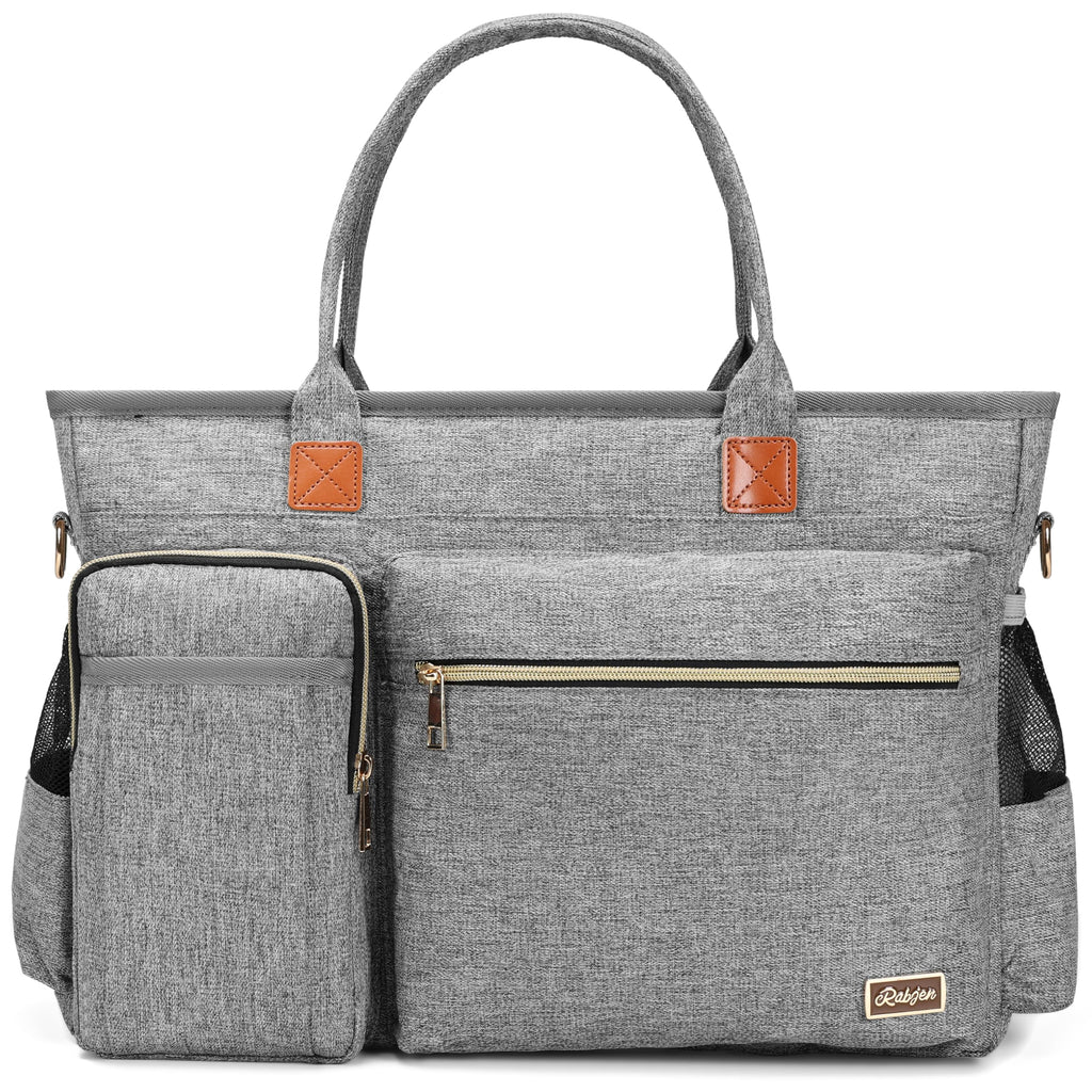 Laptop Tote Bag, Middle Size Computer Messenger Teacher Bag with 15.6'' Padded Laptop Sleeve
