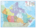 Map of Canada - Political Front Sheet Lamination - 59.4 x 42 cm - Detailed Cartography - Maps International
