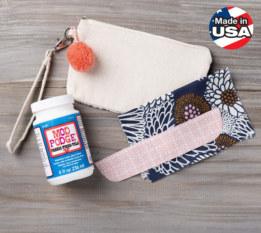 Mod Podge Waterbase Sealer, Glue and Finish for Fabric (8-Ounce), CS11218