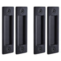 Wright Products Barn Door Handles Set - Matte Black Sliding Barn Door Hardware Kit, 2 Pack