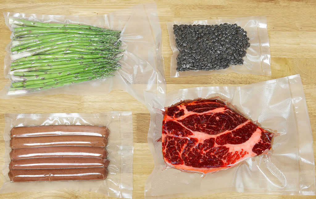 Simple Houseware 100 Pack Quart Size 8" x 12" Vacuum Sealer Sous Vide Bags (20x30cm), BPA Free
