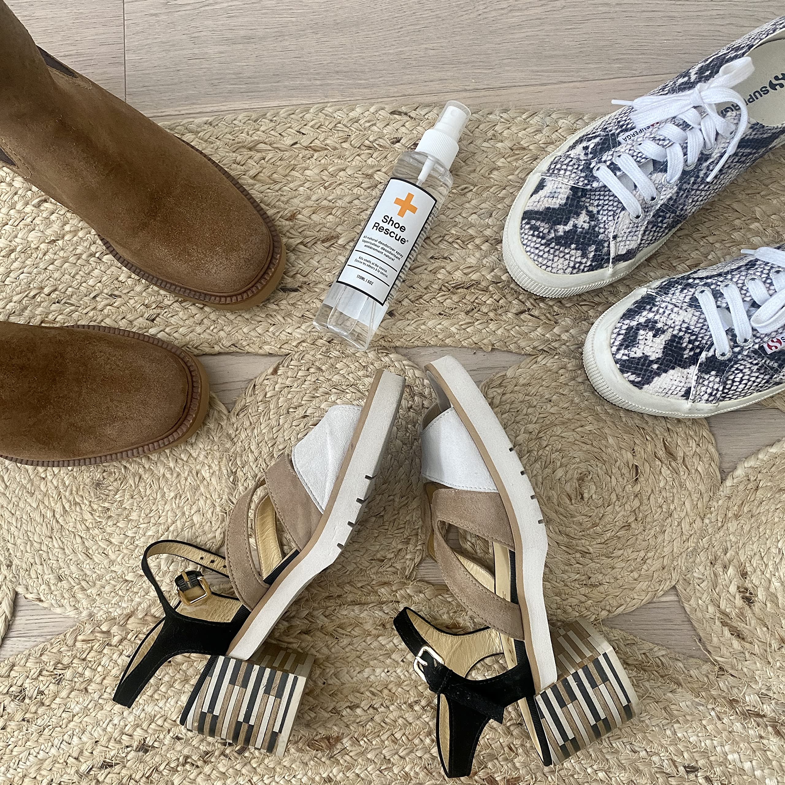 BootRescue All-Natural Premium Deodorizer Spray. Kills Odour and Refreshes Running Shoes, Sandals, Gym Bags. 170ml/6oz Bottle.