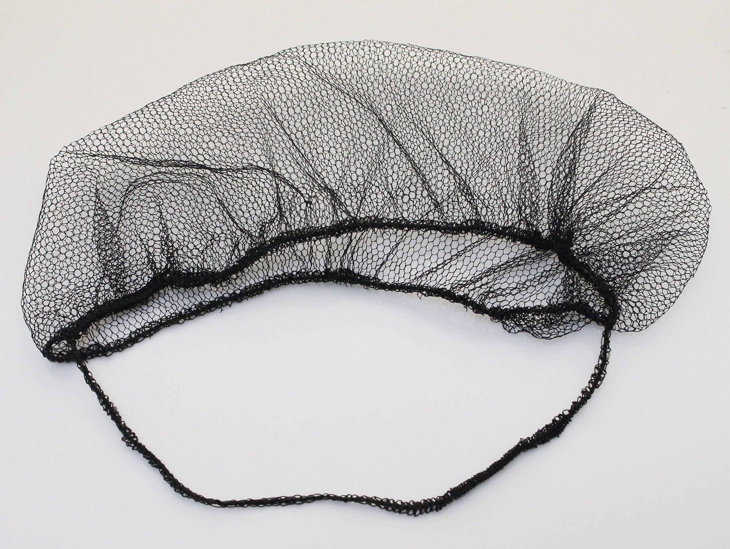 100 Pieces Disposable Nylon Honeycomb Royal Beard Protector nets, Latex Free (Black)