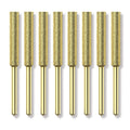 EzzDoo Bits Titanium Coated Diamond Sharpening Wheels - High Hardness 3/16 chainsaw files for Electric Chainsaw Sharpener. 8 pcs. (3/16'', 4.8mm)