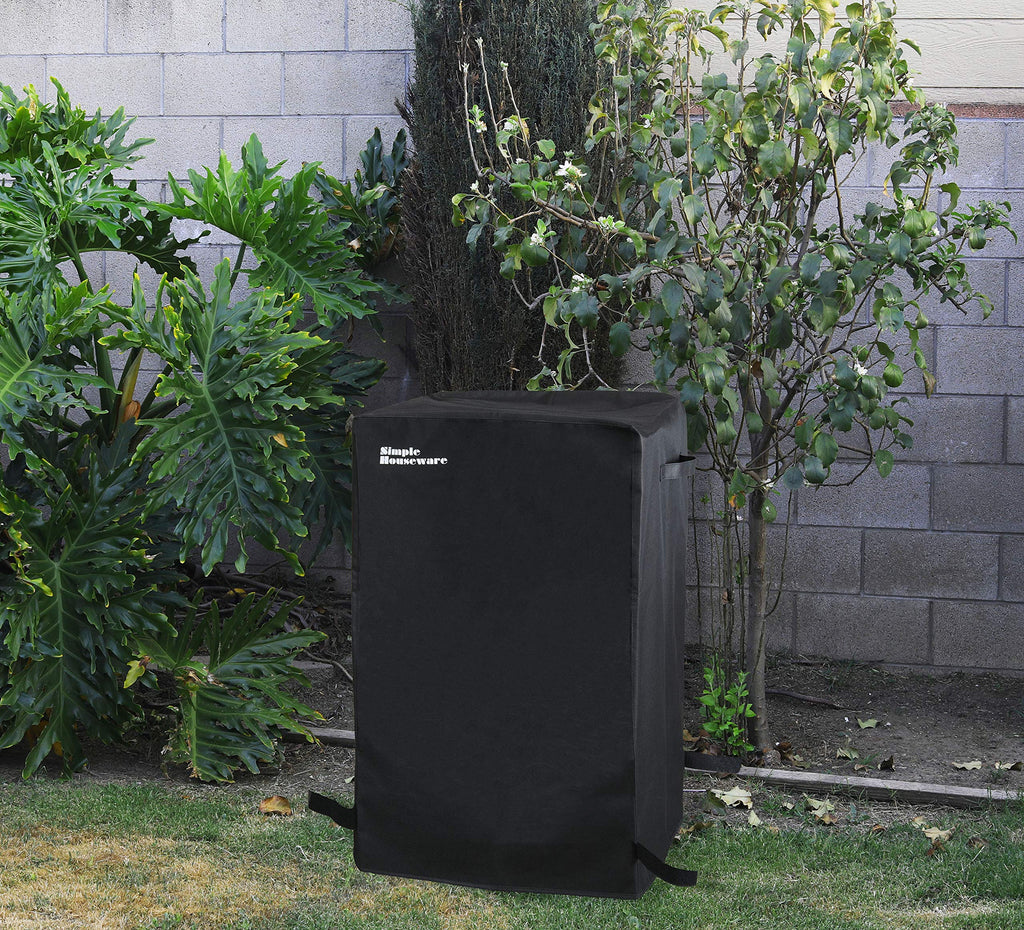 Simple Houseware 40-inch Waterproof Heavy Duty Square Electric Smoker Grill Cover, Weather-Resistant Polyester