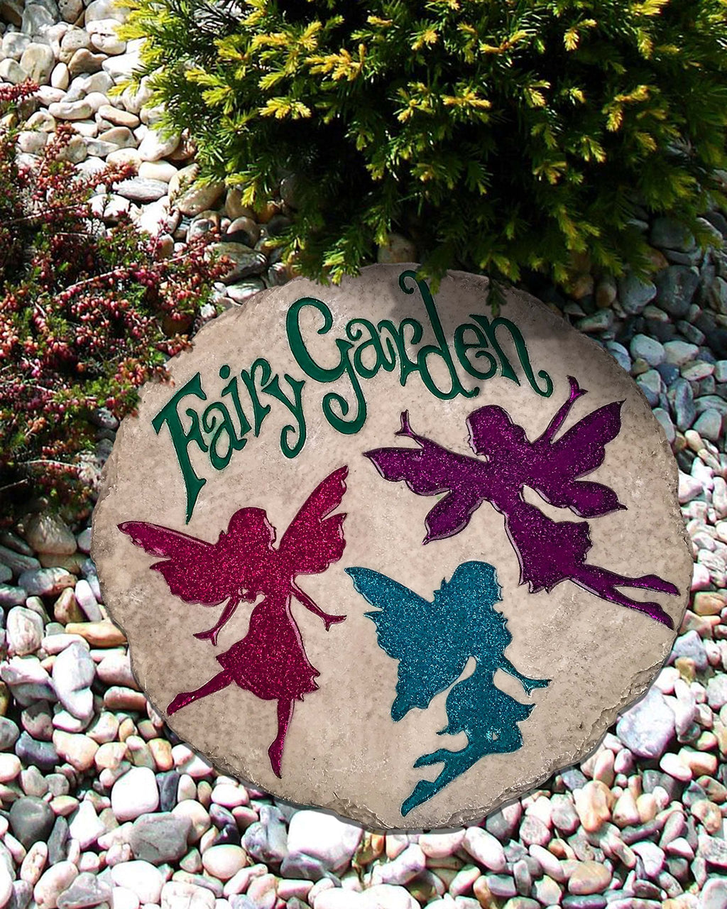 Spoontiques, Inc Dahlia Stepping Stone, Multicolored